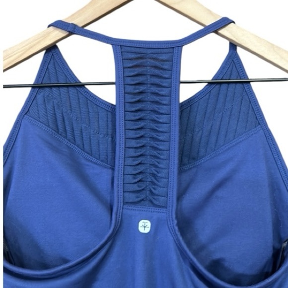 Soybu Paschi Tank Top Women's Medium Catalina Navy Racerback Built in Bra NWT - Picture 11 of 11